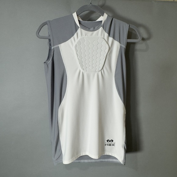 Mcdavid Other - McDavid HEX Sternum Shirt Youth XL White Gray Padded Chest Protector Baseball